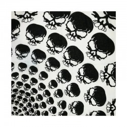 Bandana Skull Negru si Alb