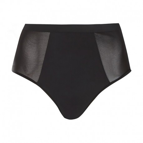 Slip de baie mesh negru - marimea S